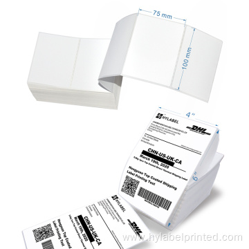 4X6 Fanfold Self Adhesive Thermal Transfer Shipping Labels